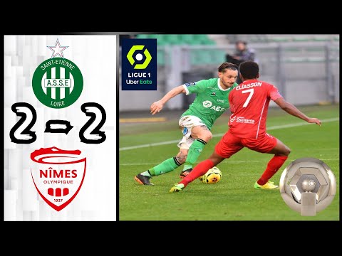 AS Saint-Étienne 2 - 2 Nîmes Olympique | Résumé et Buts | Ligue 1