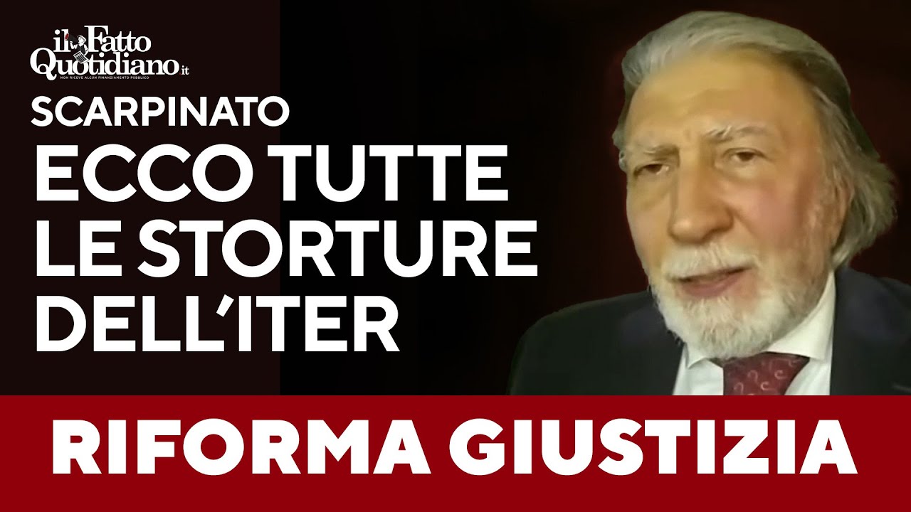 Scarpinato sulla riforma della giustizia: "Il modo in cui è stata approvata non ha precedenti..."