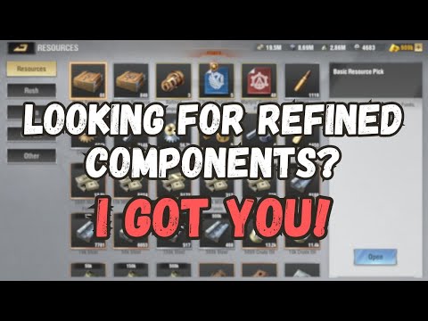 Warpath 8.2 - Where's all the refined components?