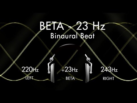 Active and Alert on the Beta Wave - 1hr Pure Binaural Beat Session at ~(23Hz)~ Intervals