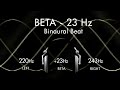 Active and Alert on the Beta Wave - 1hr Pure Binaural Beat Session at ~(23Hz)~ Intervals