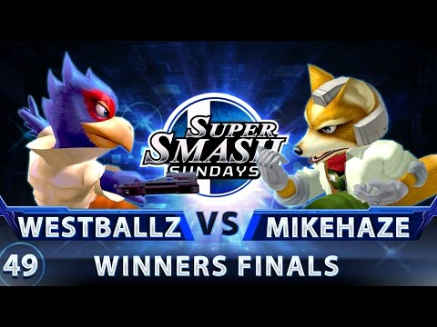 SSS 49 - G2 | Westballz (Falco) vs. MikeHaze (Fox) - SSBM Top 24 Winners Finals - Smash Melee