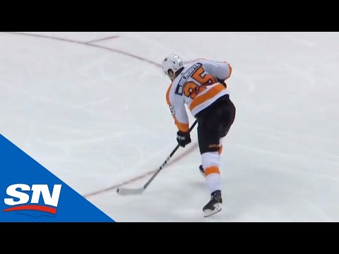 James van Riemsdyk Blasts A Shot Past Varlamov