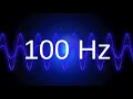 100 Hz clean pure sine wave TEST TONE frequency