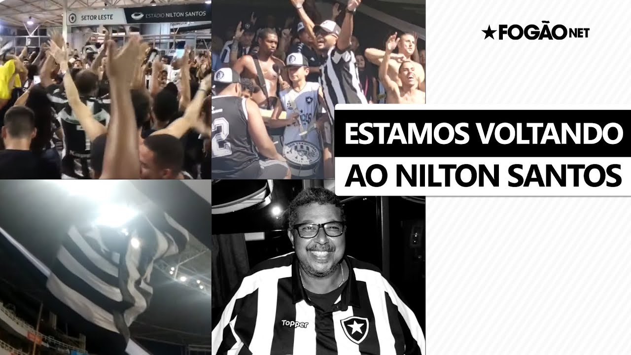 Torcida do Botafogo publica vídeo para festejar volta ao Nilton Santos e faz homenagem póstuma a alvinegros 🏟️🙏🏽