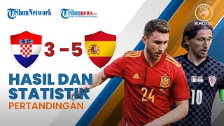 Highlight & Hasil Euro 2020 Kroasia 3-5 Spanyol, La Furia Roja Menang Dramatis lewat Extra Time