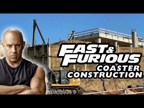 Fast and Furious: Hollywood Drift Coaster Construction Progress at Universal Studios Hollywood