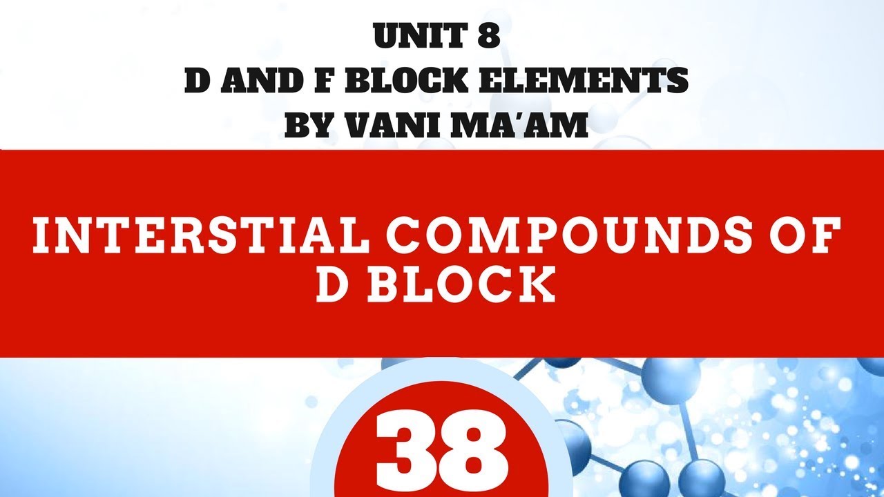 Interstitial compounds of d block |part 38|Unit-8 | cbse grade 12 |tricks |