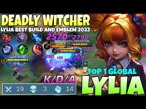 19 Kills!! Lylia Deadly Explosive Damage Build! Lylia Best Build 2022 | Top 1 Global Lylia | Mlbb