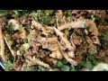 How to make Larb  Beef Honeycomb ລາບ  ຮວງເຜິ່ງ ลาบรวงผึ้ง เนื้อวัว Lao Food) Home Made By Kaysone