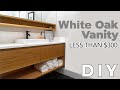 Modern White Oak Vanity Cabinet For Less Than $300 | Part 1| DIY #homeimprovement #woodwork