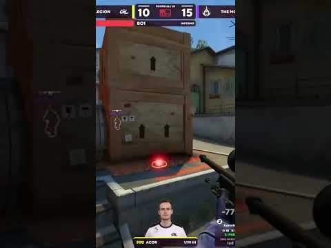 Acor 1v3 Clutch - Paris Major 2023 - Gamerlegion v Mongolz | CS:GO