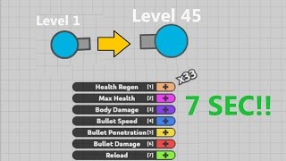 diep.io LEVEL UP FROM 1 TO 45 IN 7 SEC (MAZE) +100K CHALLENGE PART 3