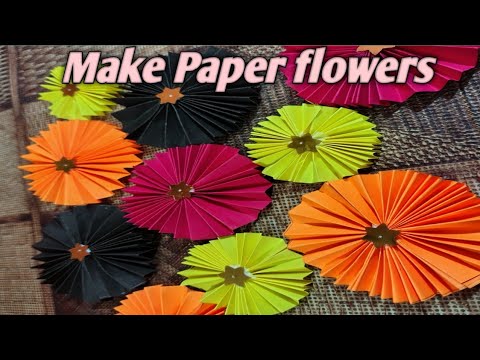 Paper flower tutorial|Beautiful flower|Craft|paper craft|Art and Craft With Keerti 