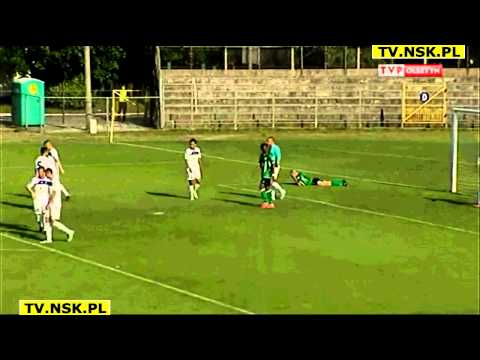 tv.nsk.pl 2013-07-27 Olimpia Elbląg - Pelikan Łowicz 1-1 (1-0) bramki relacja wypowiedzi