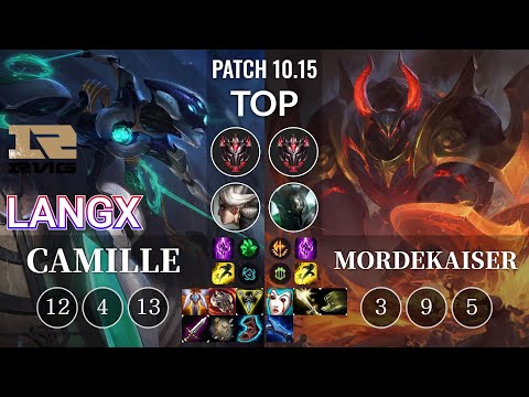 RNG Langx Camille vs Mordekaiser Top - KR Patch 10.15