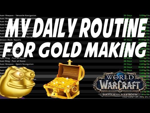 MY DAILY GOLD MAKING ROUTINE! 4.3 Million Gold Mailbox in World of Warcraft