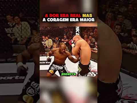 A dor era real mas a coragem dele também!  #mma #luta #mmafighter