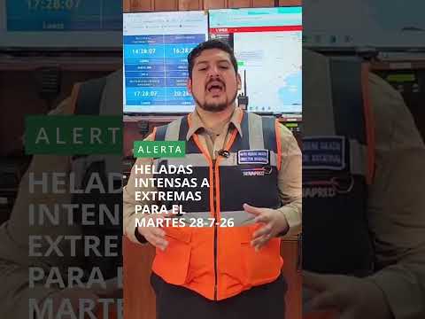 Heladas intensas a extremas para el martes 28 de julio