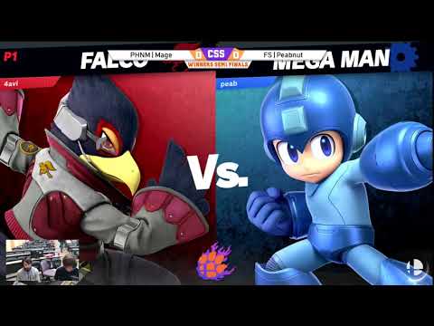 Clemson Smash Series 25 - WS - Mage (Falco, Zero Suit Samus) vs. Peabnut (Mega Man) - SSBU