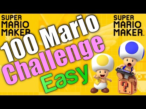 Super Mario Maker - The 100 Mario Challenge: Easy