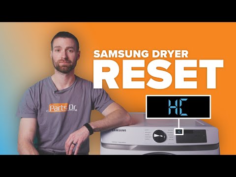 How to reset your Samsung Dryer model # DVE45R6100W