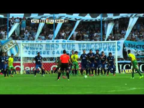Bordagaray reventó el travesaño. Atl. Tucumán 1 - Defensa 0. Fecha 11. Primera 2016