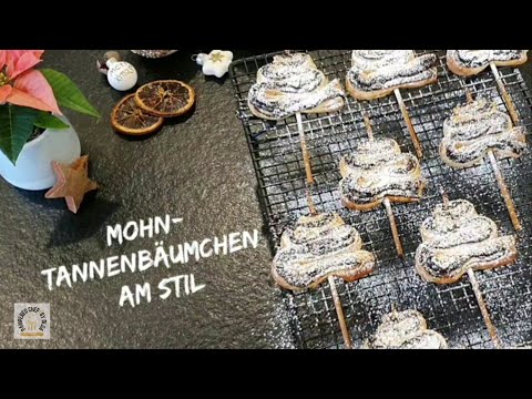 Schnelle Mohn-Tannenbäumchen am Stil auf dem Zauberstein plus von Pampered Chef 2021#pamperedchef