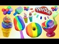 DIY Play Doh Ice Cream Desserts