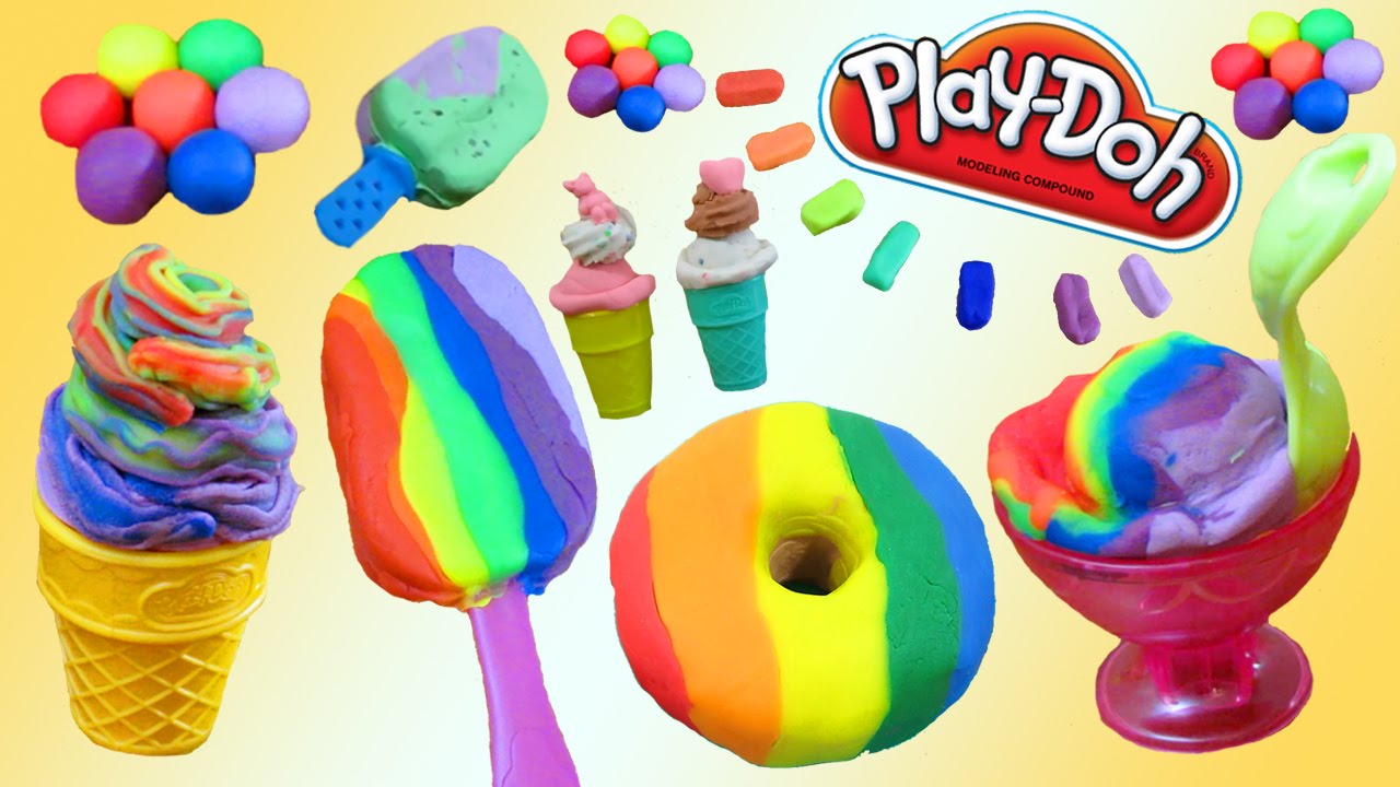 DIY Play Doh Ice Cream & Desserts!