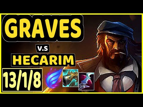 KREOX (GRAVES) vs HECARIM - 13/1/8 KDA JUNGLE GAMEPLAY - EUW Ranked GRANDMASTER