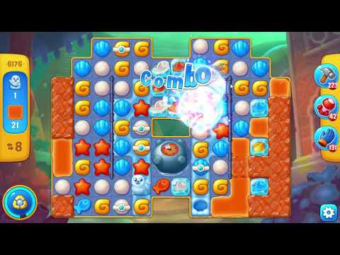 Fishdom 6176 Level - 17 moves - NO BooSTERS