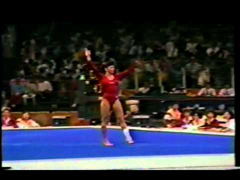 4th T USA Kelly Garrison FX - 1988 Olympic Games 9.550