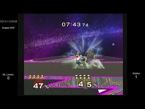 SSS 9.1 SSBM - Mr. Lemon (Dr. Mario) vs. Golden (C. Falcon) - Melee WSF