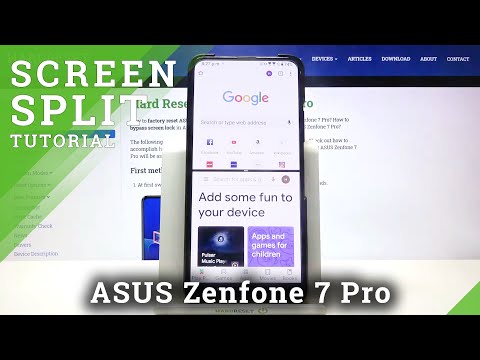 How to Use Split Screen in ASUS Zenfone 7 Pro - Open Two Apps on Display