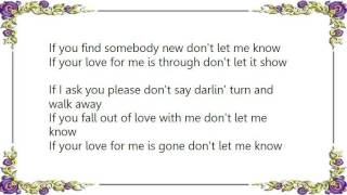 Buck Owens - If You Fall Out of Love With Me Lyrics