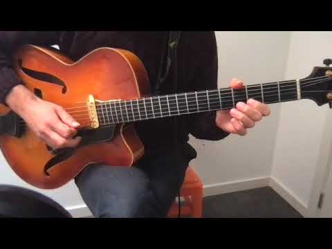 Blue Bossa etude (Tim Finoulst) from '15 Etudes for Jazz Guitar'