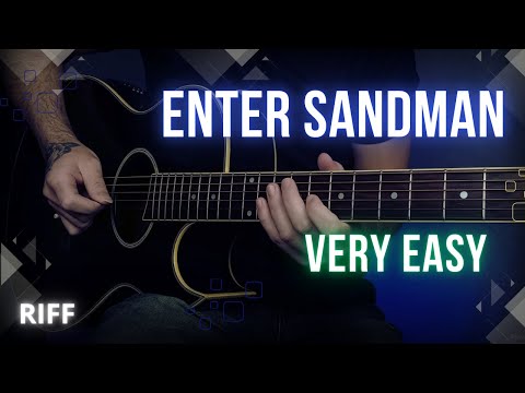 Enter Sandman - Metallica | Riff Tabs | Guitar Lesson/Tutorial | Acoustic Riff: 39