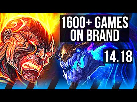 BRAND vs AURELION SOL (MID) | 1600+ games, 12/3/8, Dominating | NA Master | 14.18