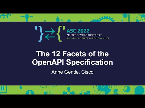 The 12 Facets of the OpenAPI Specification - Anne Gentle, Cisco