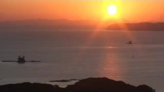 preview picture of video '「九十九島の夕日」Sunset on Kujukushima (99 islands)'