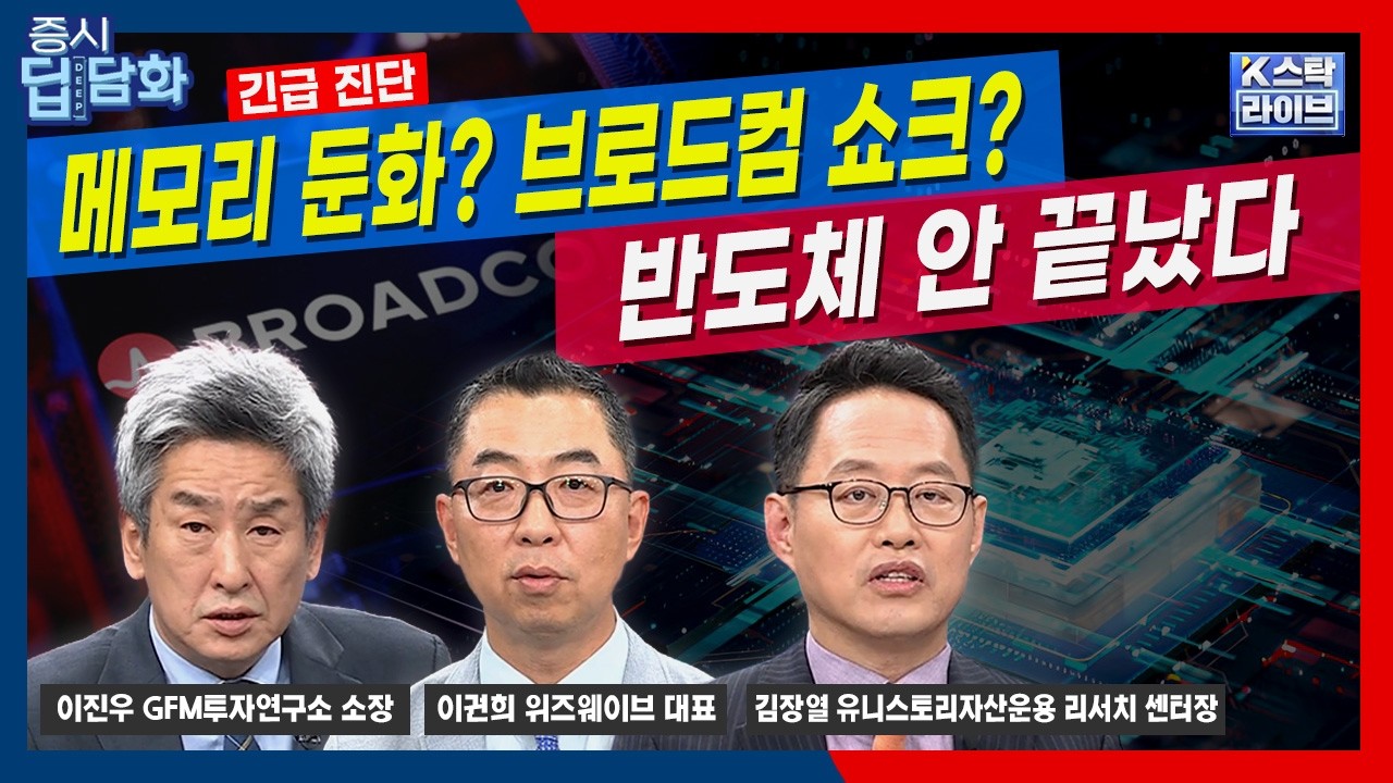 [긴급 진단] 소캠 축소? 메모리 둔화? 브로드컴 쇼크? 반도체 안 끝났다..젠슨 황 테마주 다시 뛸까?ㅣ김장?