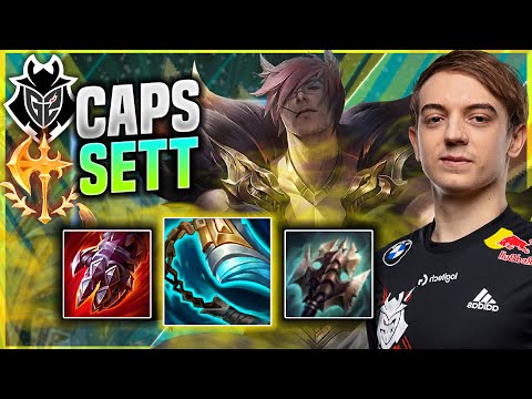 CAPS IS INSANE WITH SETT! - G2 Caps Plays Sett MID vs Irelia! | Patch 11.16