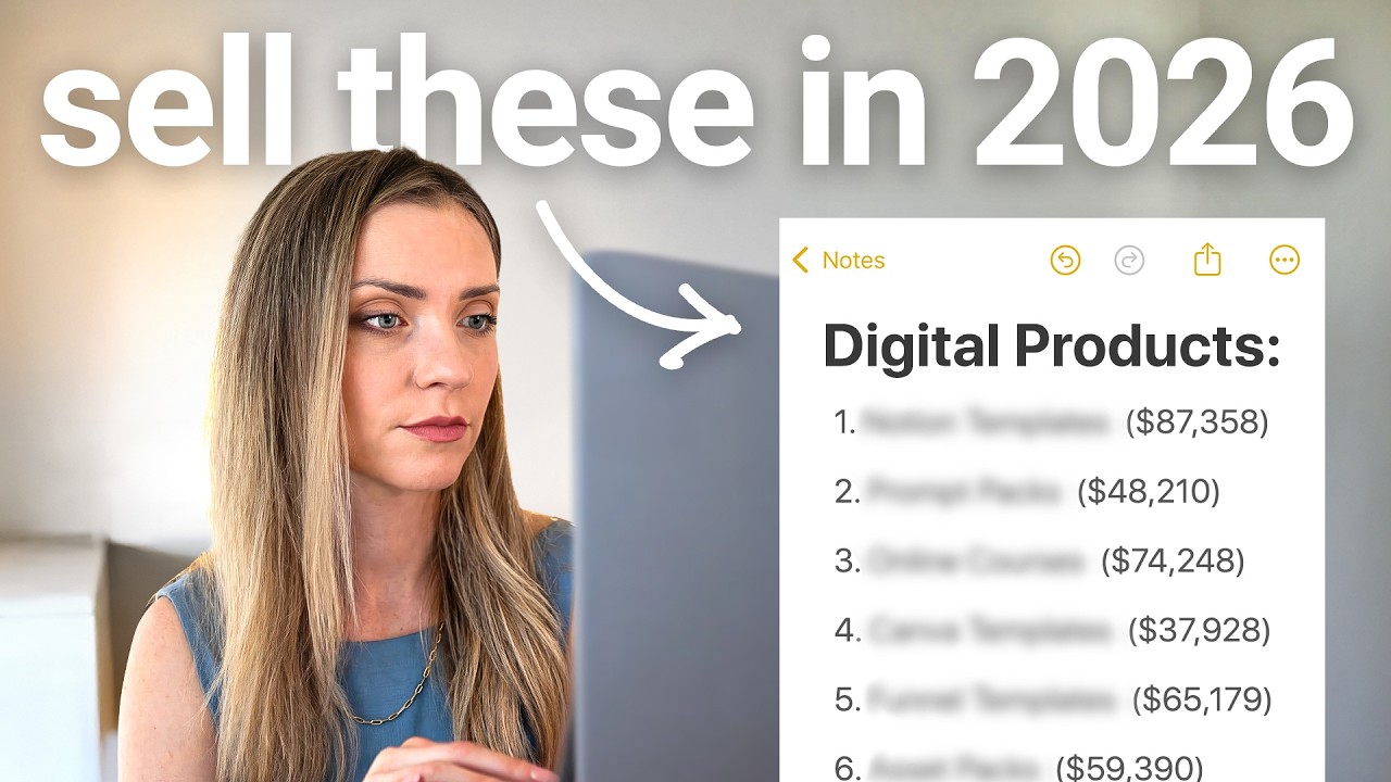 Digital products to sell to never be broke again (beginner friendly + easy to start!)