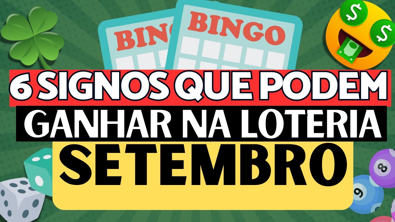 🍀6 SIGNOS COM MAIS SORTE NO MÊS DE SETEMBRO