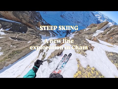 Ski de pente raide à Chamonix. Aiguille du Chardonnet 🏔️🔞