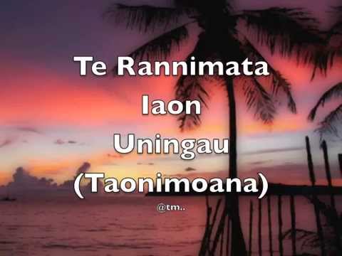 Te Rannimata iaon Uningau (Taonimoana) - Kiribati@tm..