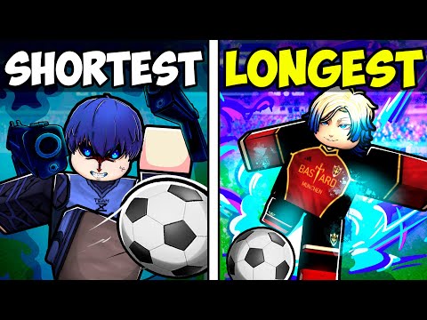 Shortest to Longest AWAKENED SHOTS in Blue Lock Rivals…