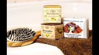 Hedvábné bylinky - přírodní tuhý šampón