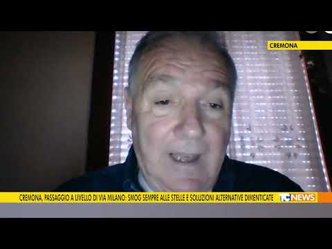 Cremona, Via Milano level crossing: smog still sky high